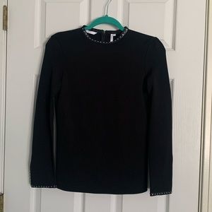 Womens black dress top size small